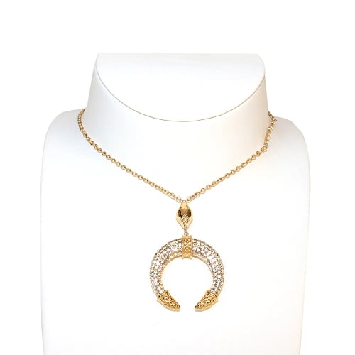 LOGO & SNAKE HEAD NECKLACE