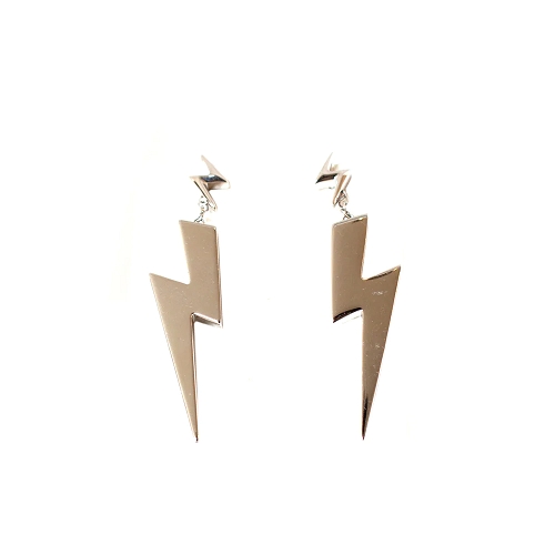 JUST CAVALLI SILVER LIGHTENING EARRINGS