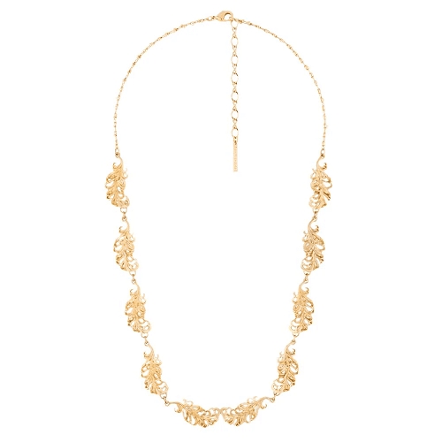 GOLDEN FEATHER SWAN NECKLACE