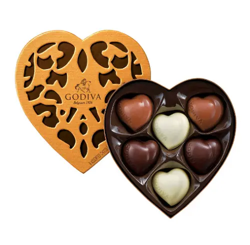 GODIVA COEUR ICONIQUE - 6 pcs