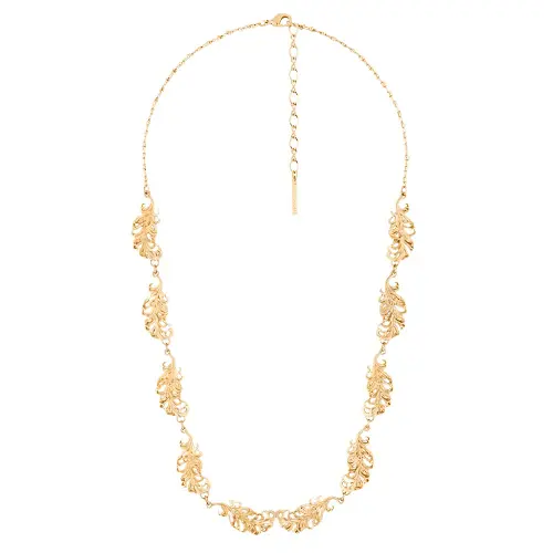 GOLDEN FEATHER SWAN NECKLACE