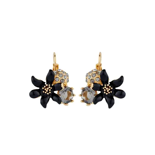 BLACK LILY EARRINGS