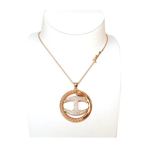 JUST CAVALLI GLAM ROSE GOLD NECKLACE