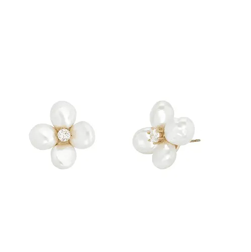 FLOWER PEARL EARRINGS