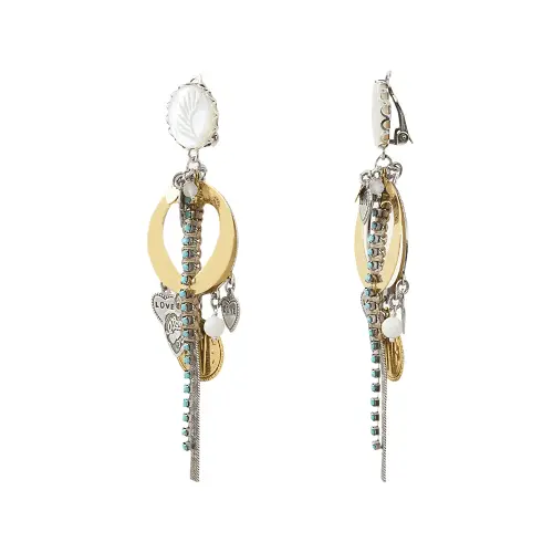 GOLD & SILVER EARRINGS
