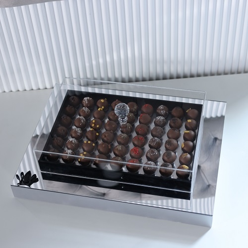 SILVER ACRYLIC BOX