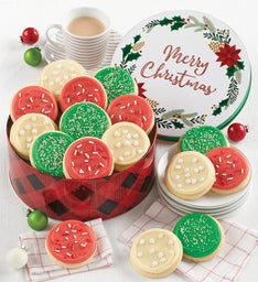 Buttercream Frosted Merry Christmas Gift Tin