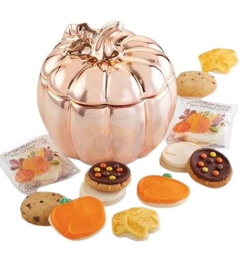 Collector’s Edition Rose Gold Pumpkin Cookie Jar