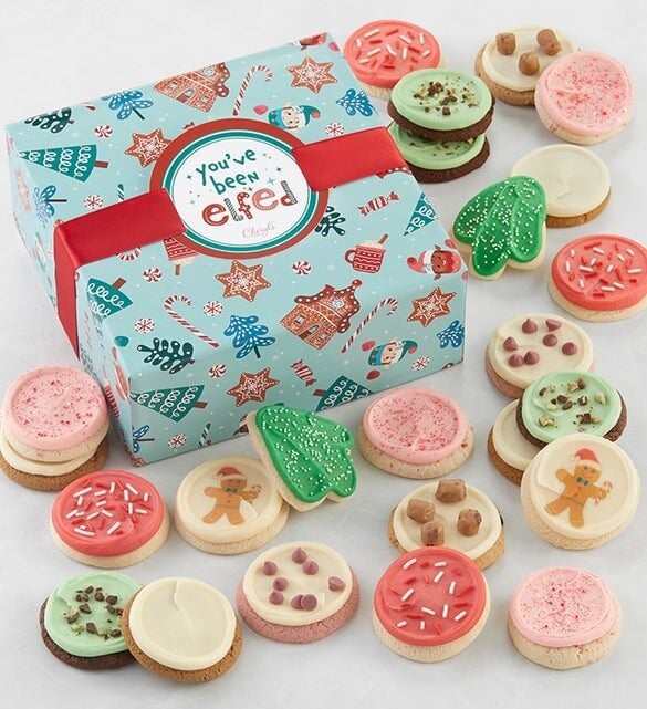 YOU’VE BEEN ELFED FROSTED COOKIE BOX -24