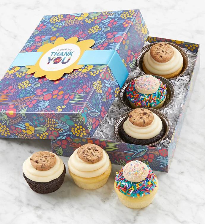 Buttercream-Frosted Thank You Cupcakes