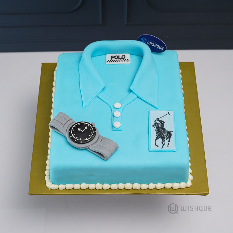 Polo Golf Shirt Ribbon Cake