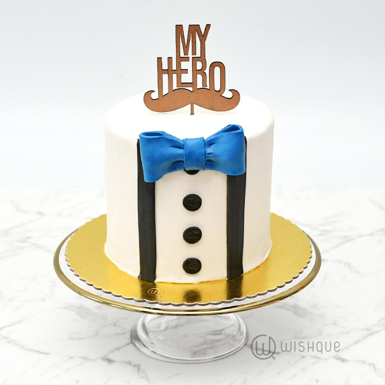 My Hero Gents Suit Ribbon Cake