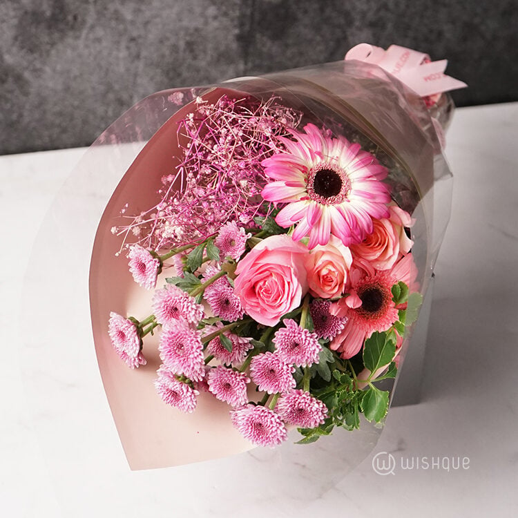 Pink Heaven For Her Fresh Floral Bouquet