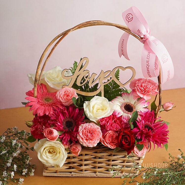 Love For You Fresh Flower Basket