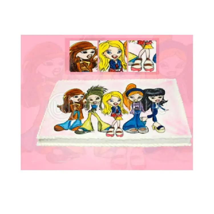 Girls Aloud Cartoon Design Cake