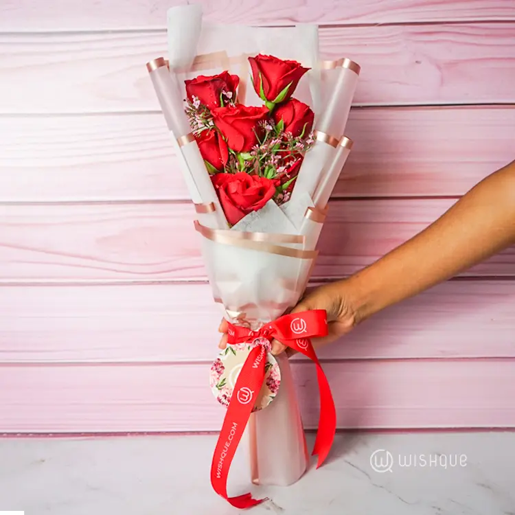 Seven Whispers of Love Red Roses Bouquet