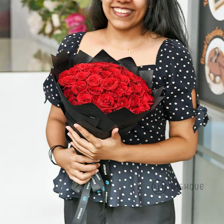 Bouquet of 50 Red Roses