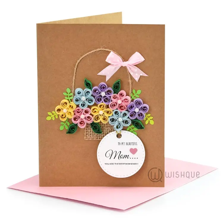 To My Beautiful Mom Greeting Card