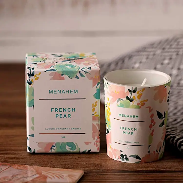 Luxury Essential Oil Scented Candle - French Pear