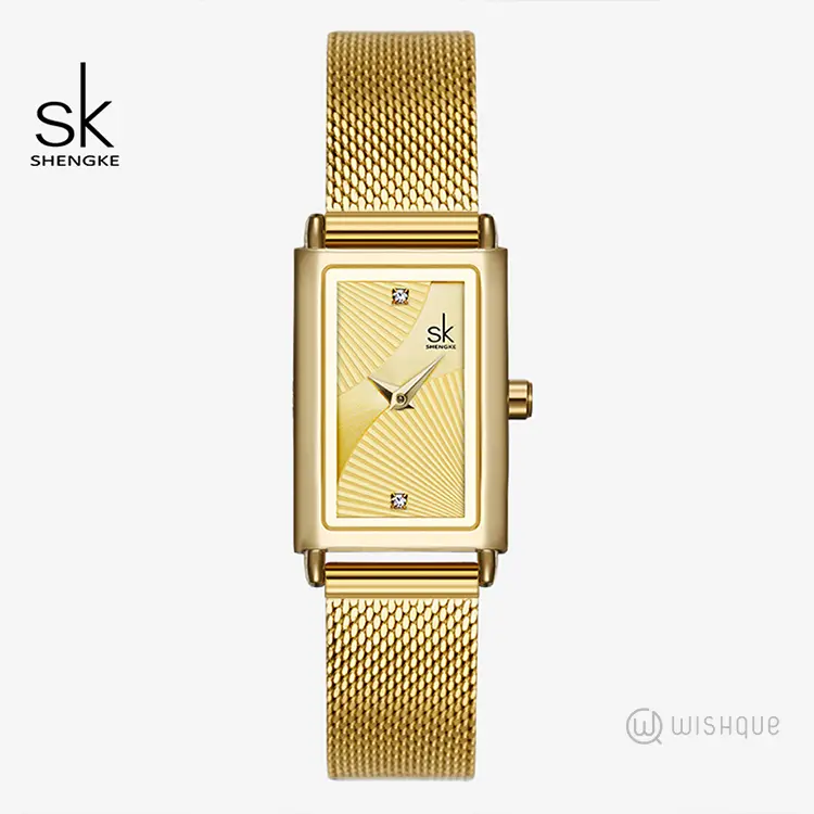 SK Gold Slim Watch For Women - K0119L02