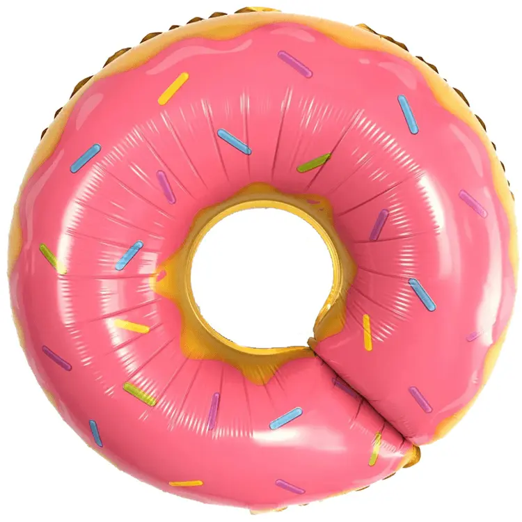 Round Donut Foil Balloon