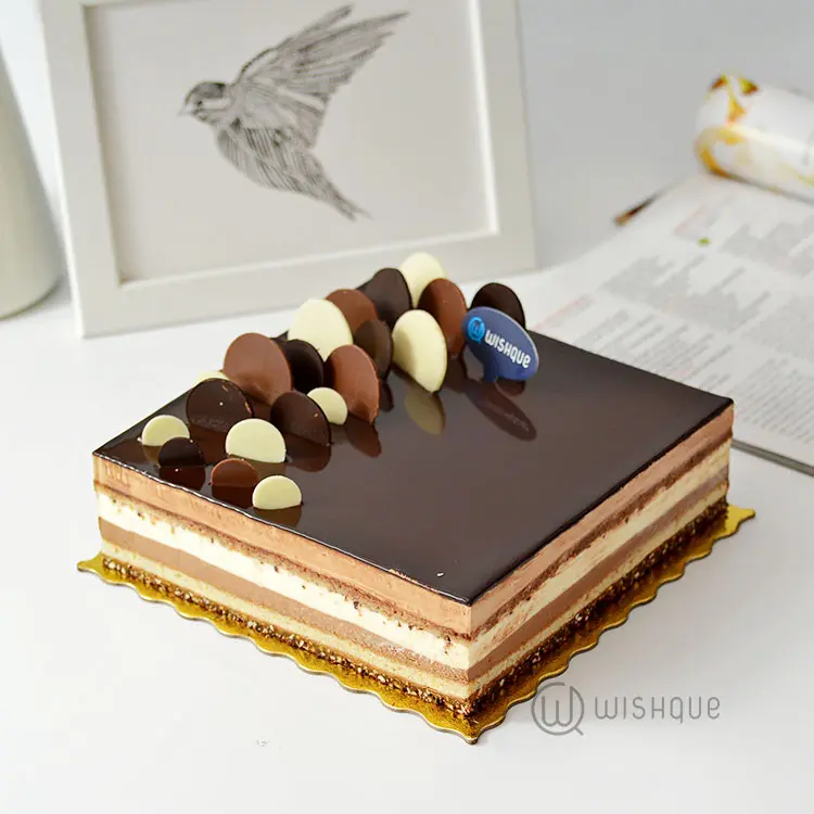 Triple Chocolate Lindt Mousse Cake