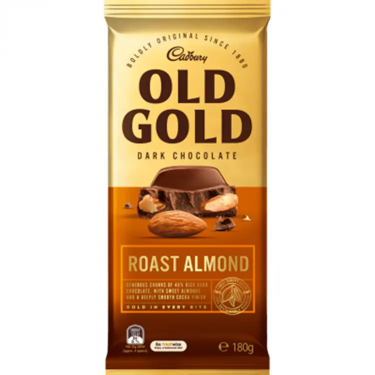 Cadbury Old Gold Dark Chocolate Roast Almond 180g