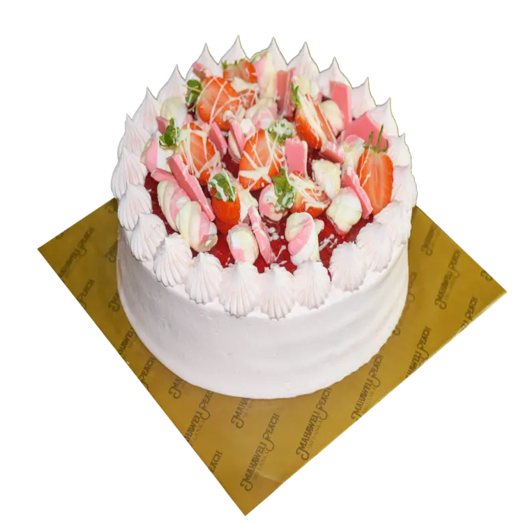 Strawberry Rocky Road Cake