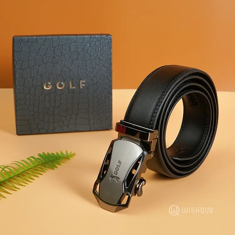 Golf Men's Belt With Alloy Buckle