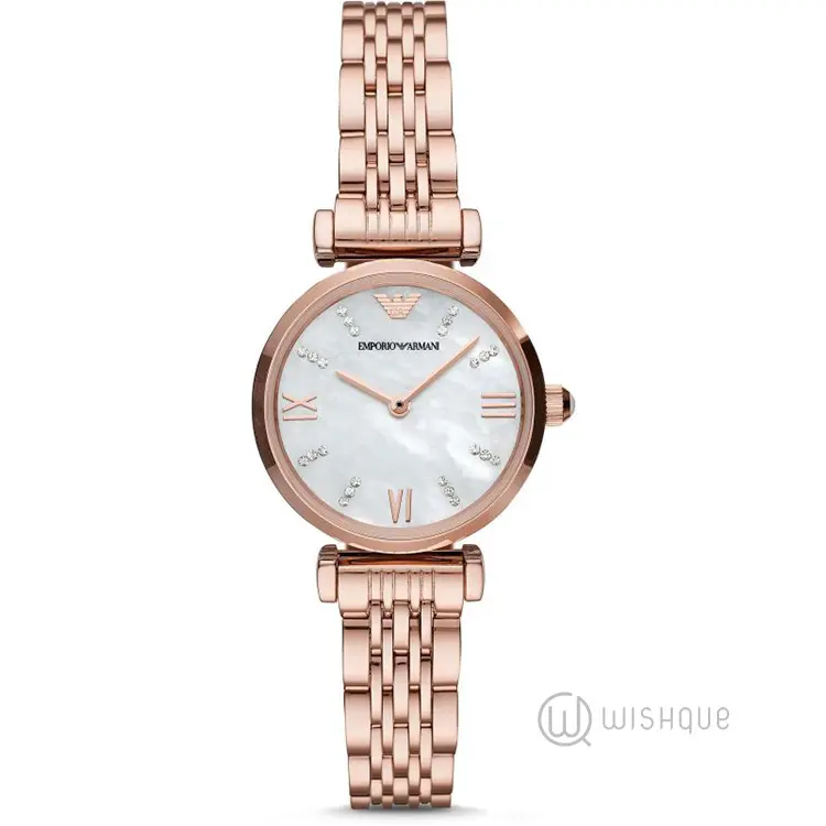 Emporio Armani Women's T-bar Two Hand Stainless Steel Watch AR11316