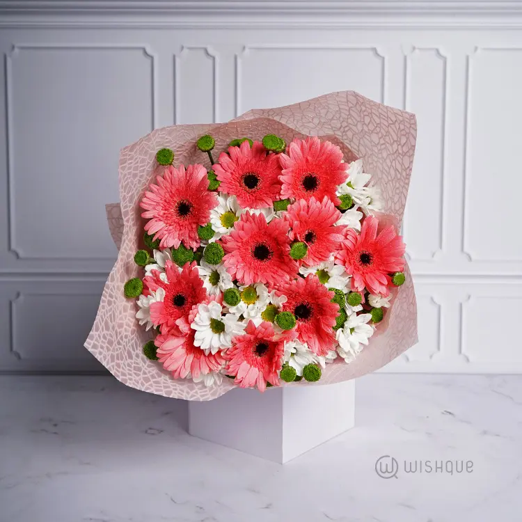 Watermelon Pink Gerbera Bouquet