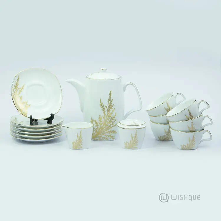Arabella Gold 17 Pcs Tea Set
