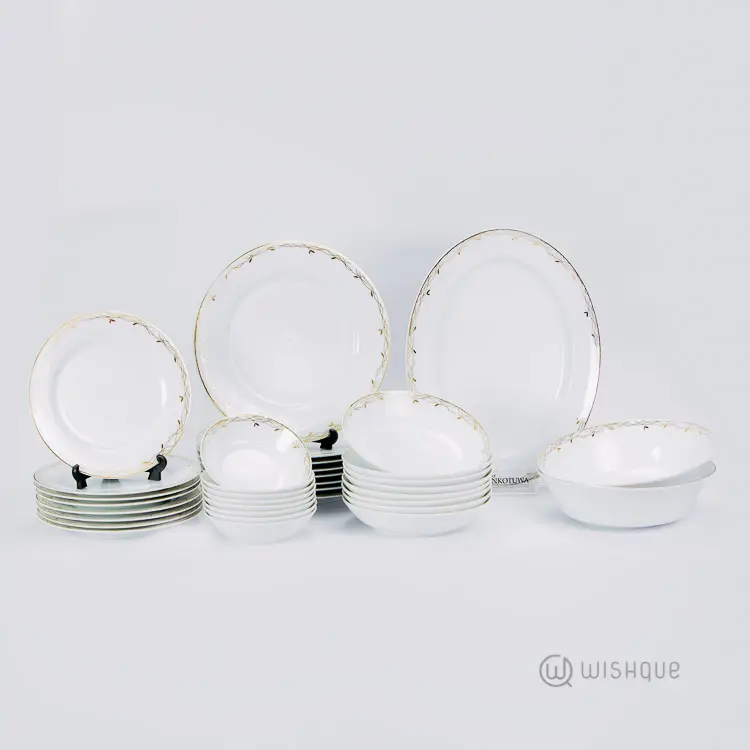 Sayuni Gold 35 Pcs Dinner Set
