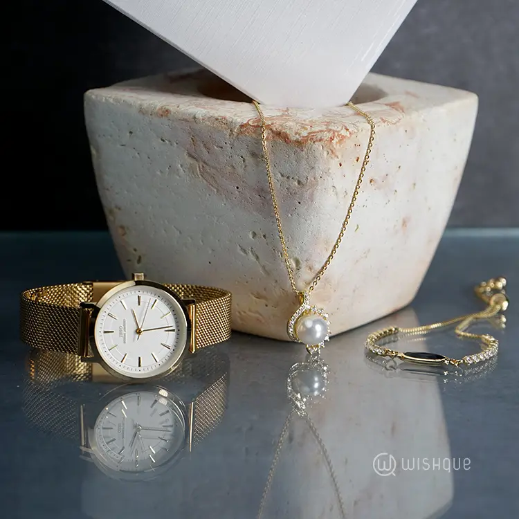 IBSO Ladies Quartz Gold Jewellery Set GD3628