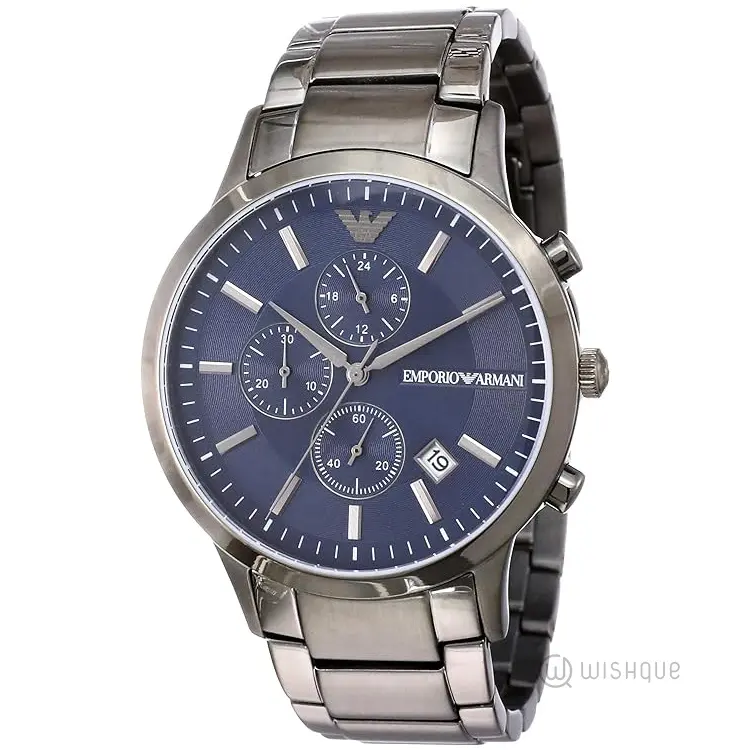 Emporio Armani Renato Chronograph Quartz Blue Dial Men's Watch AR11215
