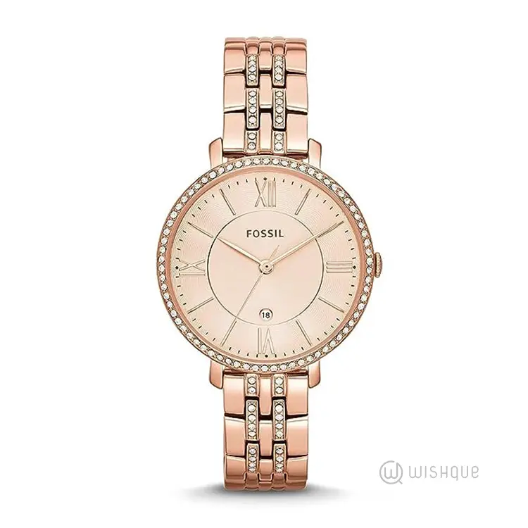 Fossil Jacqueline Analog Rose Gold Dial Women's Watch ES3546