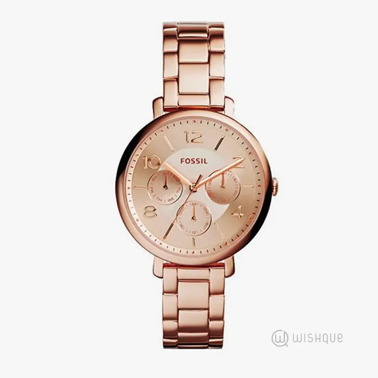 Fossil Analog Rose Gold Dial Women's Watch ES3665