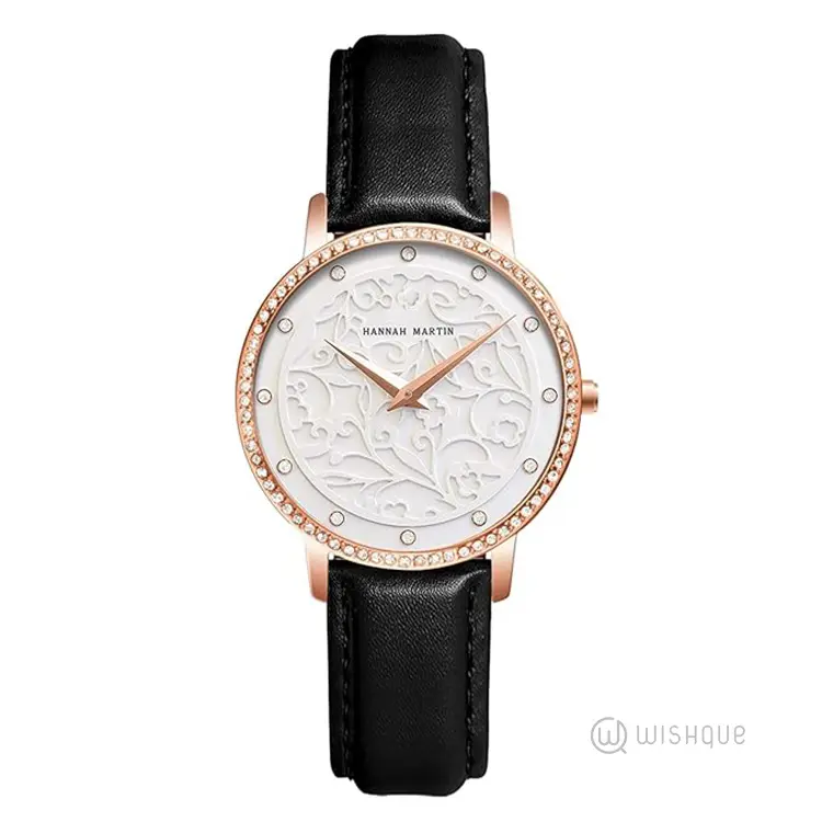 HANNAH MARTIN White Dial Women's Watch - 1073PH1