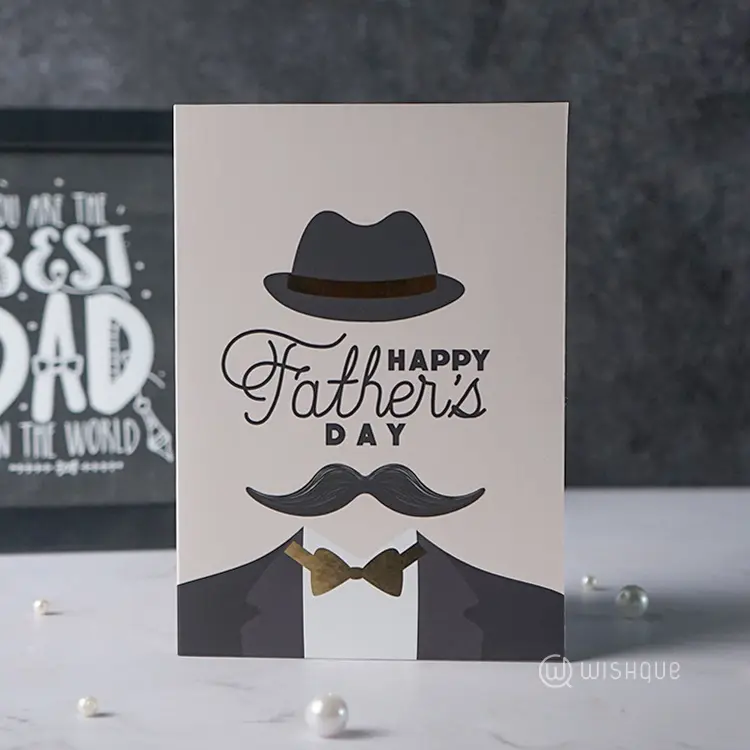 Happy Father's Day Gold Foil Greeting Card