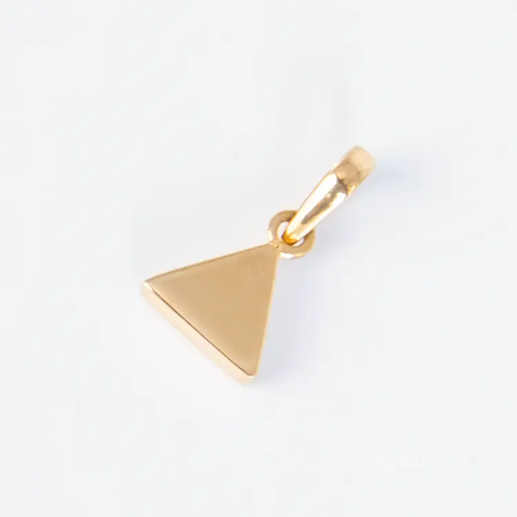 22kt Gold Charm Triangle Pendant