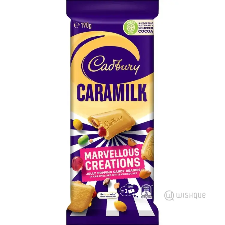 Cadbury Caramilk Marvelous Creation Jelly Poping 180g