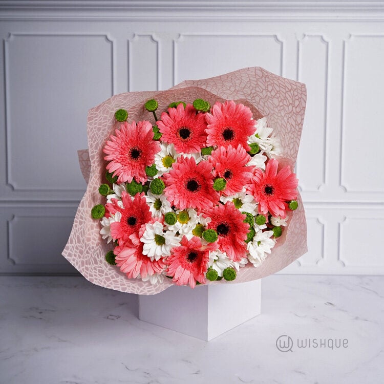 Watermelon Pink Gerbera Bouquet