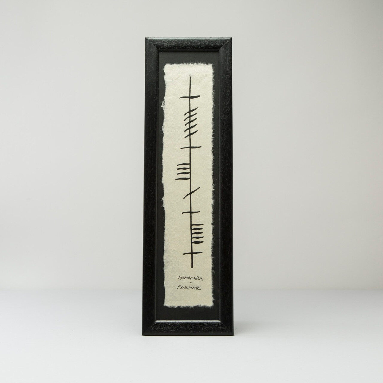 Ogham Ancient Irish Writing "Anam Cara" (Soul Mate)