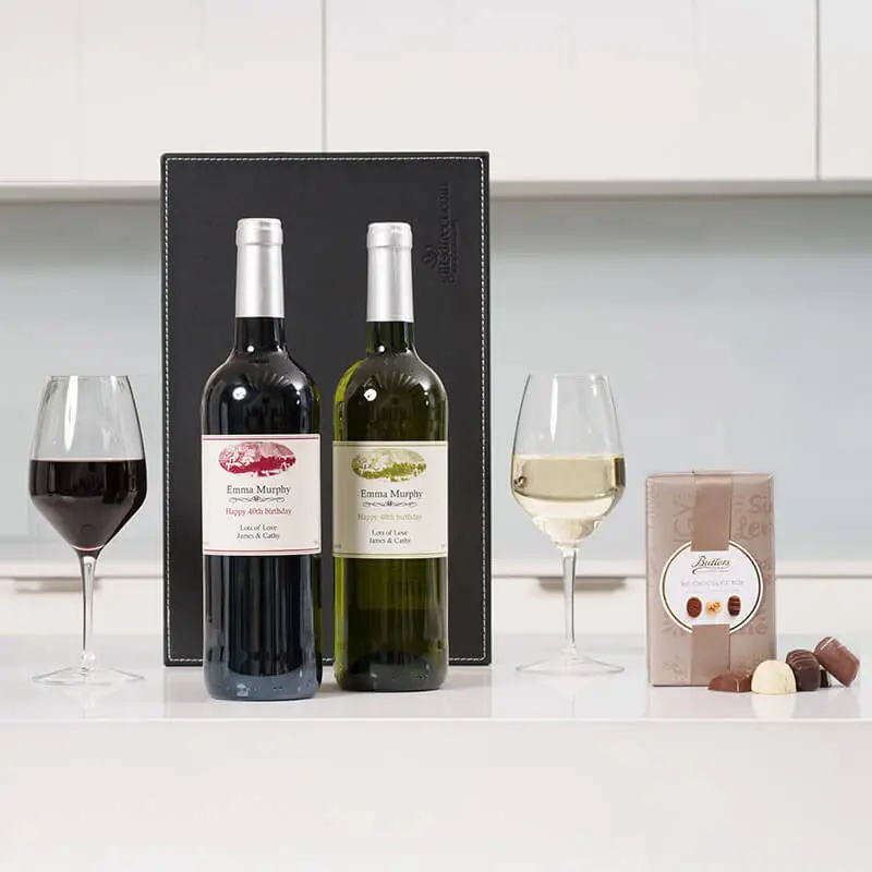 Personalised Wine Pair & Chocolates