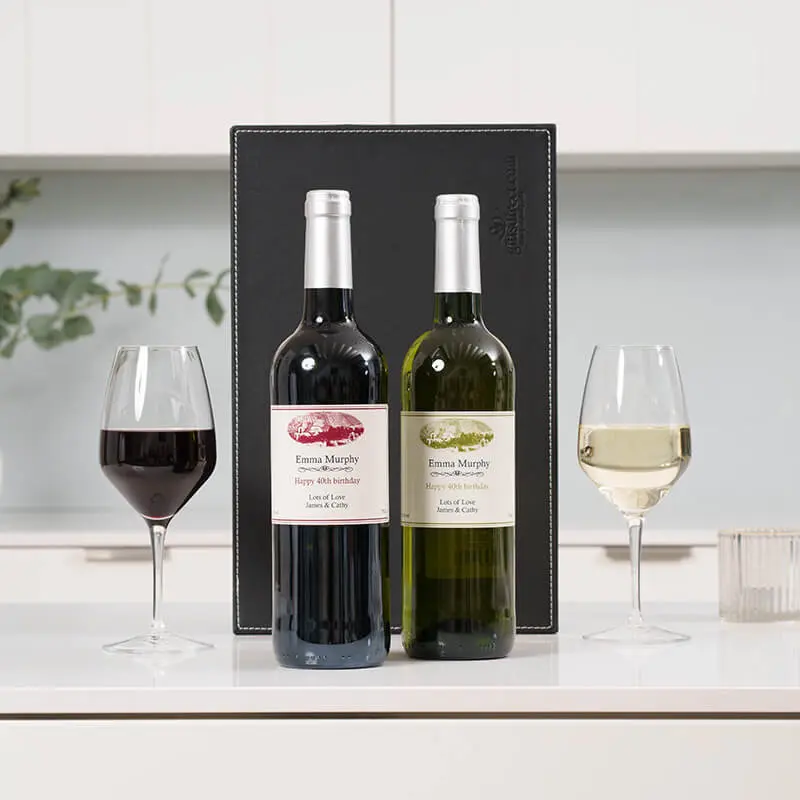 Personalised Red & White Wine