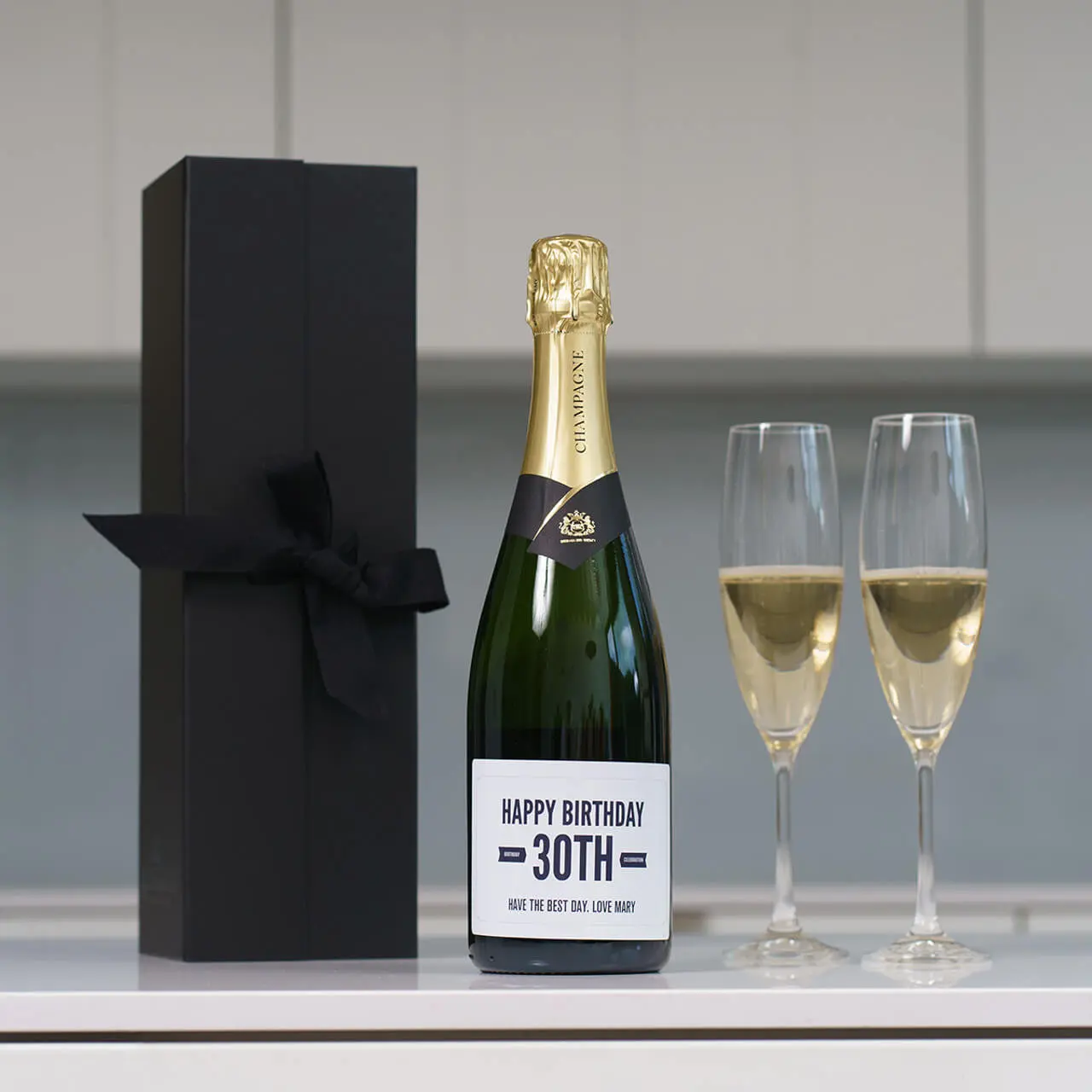 Happy 30th Birthday Personalised Champagne