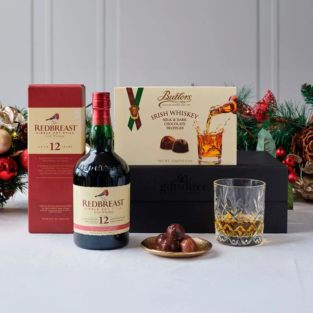 Red Breast Whiskey And Chocolate Gift