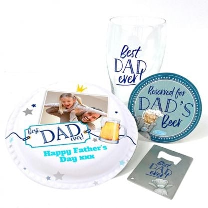 best dad ever gift set (letterbox cake set(c) serves 2)