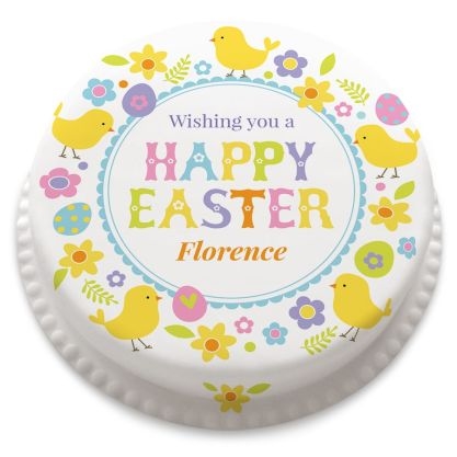 Happy Easter Wishes Cake (Letterbox gift cake(serves 2-4))