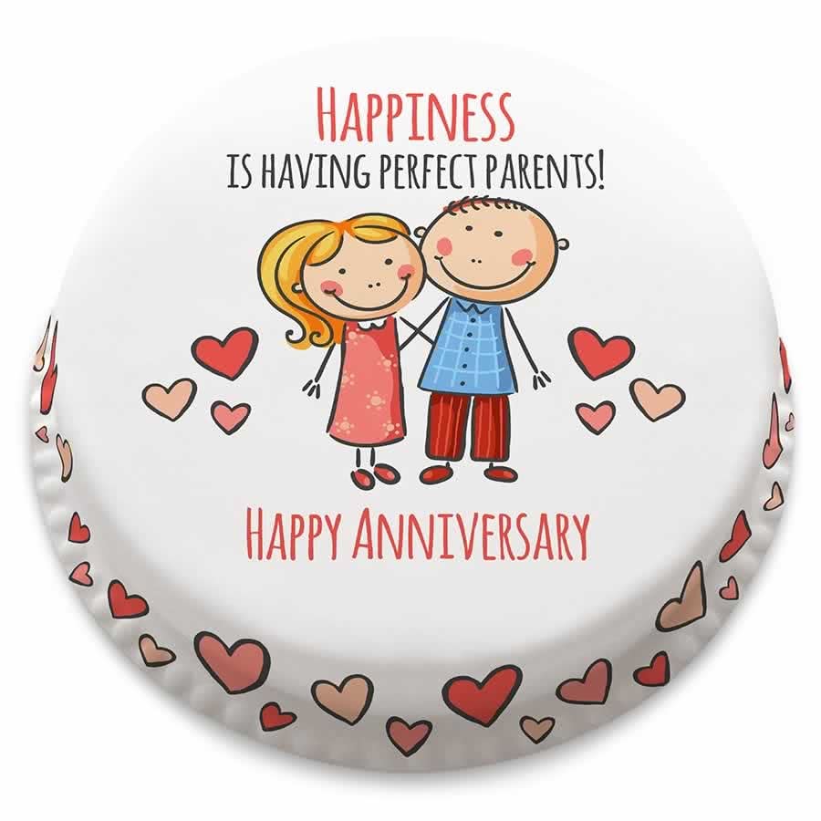 Anniversary Couple Cake (Medium Cake (Serves 18-25))